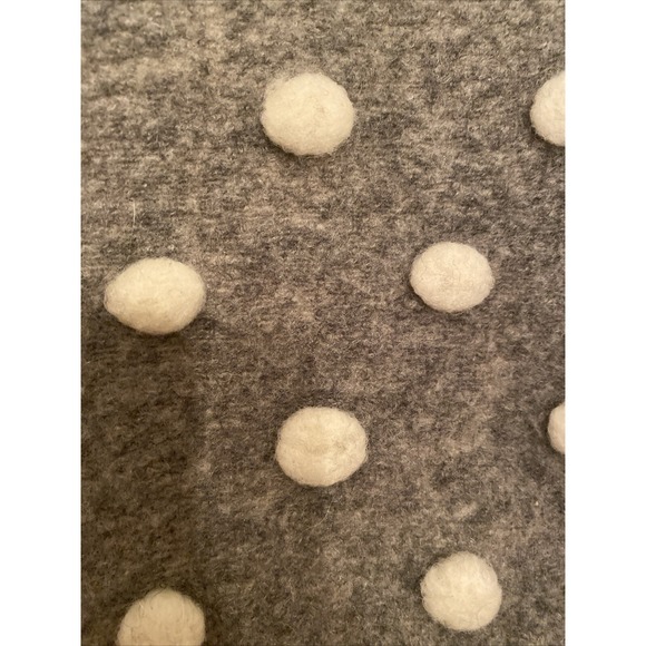 Baby Girl Zara Warm Winter Grey Dots Knitwear Coat Jacket With Hood Size 12-18 M - Picture 4 of 6